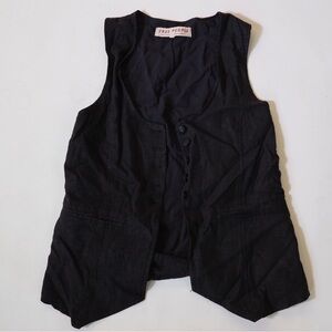 Free People Charcoal Sleeveless Vest